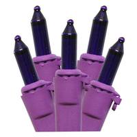 Brite Star 50 Light Purple Wire Purple Miniature Light String